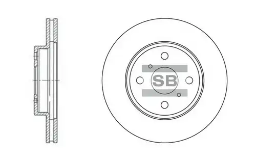 спирачен диск Hi-Q SD4003