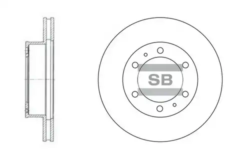 спирачен диск Hi-Q SD4011