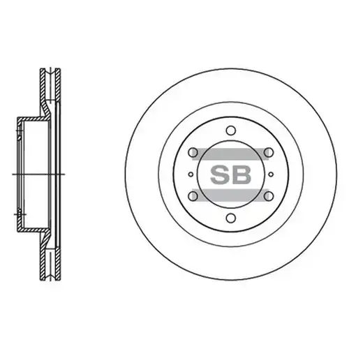 спирачен диск Hi-Q SD4090