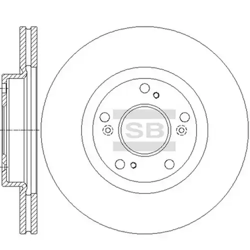 спирачен диск Hi-Q SD4135