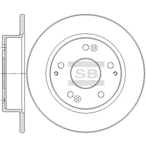 спирачен диск Hi-Q SD4140