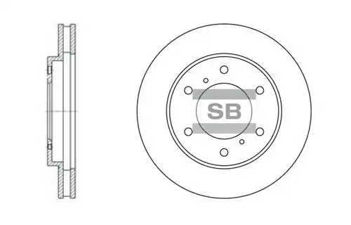 спирачен диск Hi-Q SD4311