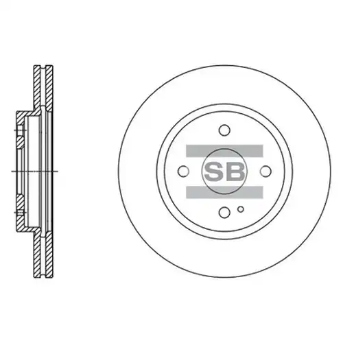 спирачен диск Hi-Q SD4418
