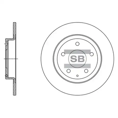 спирачен диск Hi-Q SD4423