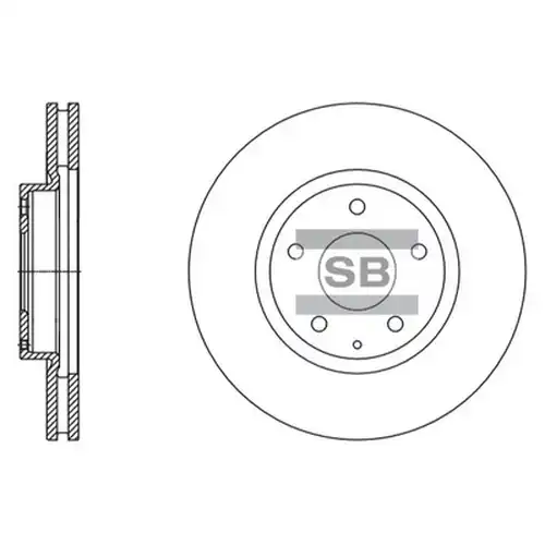 спирачен диск Hi-Q SD4424