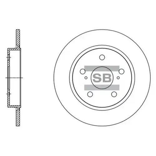 спирачен диск Hi-Q SD4615