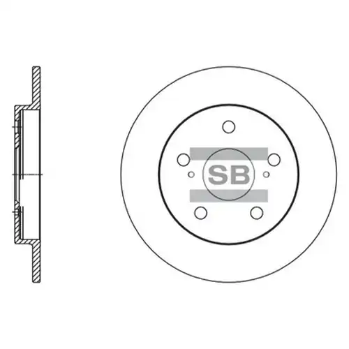 спирачен диск Hi-Q SD4616