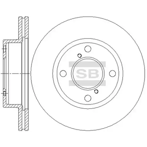 спирачен диск Hi-Q SD4805