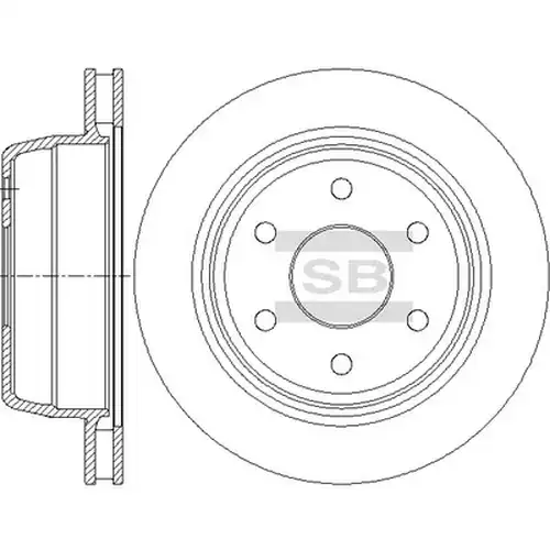спирачен диск Hi-Q SD5522