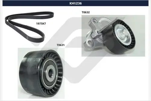 комплект пистов ремък HUTCHINSON KHV 236