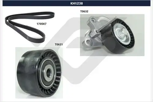 комплект пистов ремък HUTCHINSON KHV 238