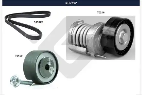 комплект пистов ремък HUTCHINSON KHV 252