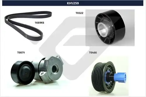 комплект пистов ремък HUTCHINSON KHV 259