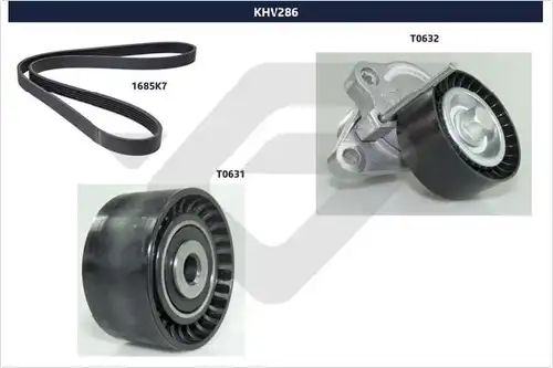 комплект пистов ремък HUTCHINSON KHV 286