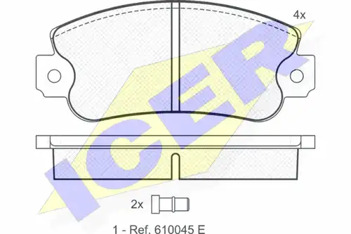 накладки ICER 180838