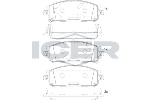 накладки ICER 182478