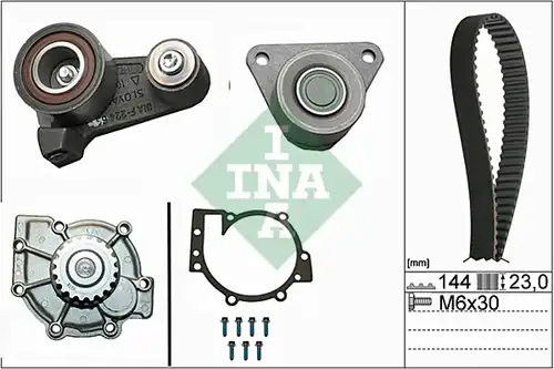 водна помпа+ к-кт ангренажен ремък INA 530 0250 30
