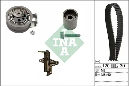 комплект ангренажен ремък INA 530 0340 10
