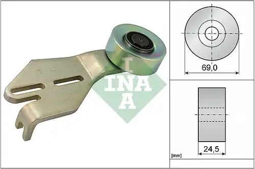 обтящна ролка, пистов ремък INA 531 0238 10