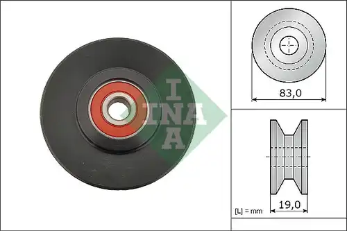 обтящна ролка, клинов ремък INA 531 0939 10