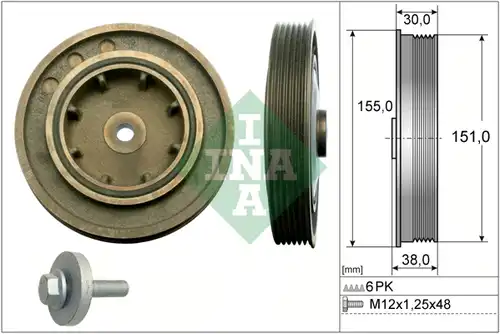 К-кт шайби, колянов вал INA 544 0101 20