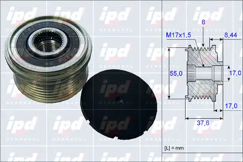 механизъм за свободен ход на генератор IPD 15-3968