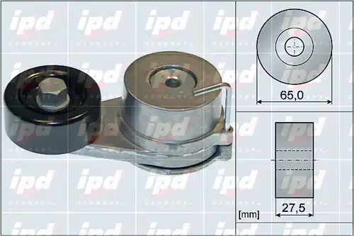ремъчен обтегач, пистов ремък IPD 15-4078