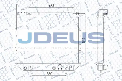 воден радиатор JDEUS 057M01A