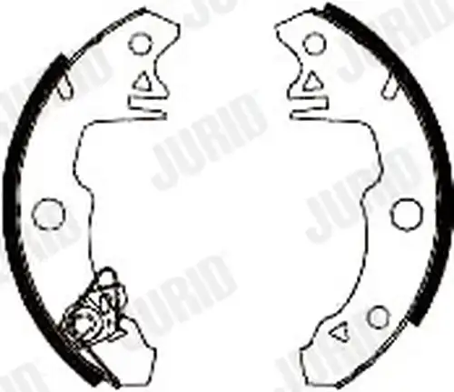 комплект спирачна челюст JURID 361133J