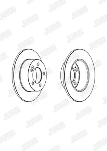 спирачен диск JURID 562940JC