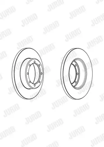 спирачен диск JURID 562941JC