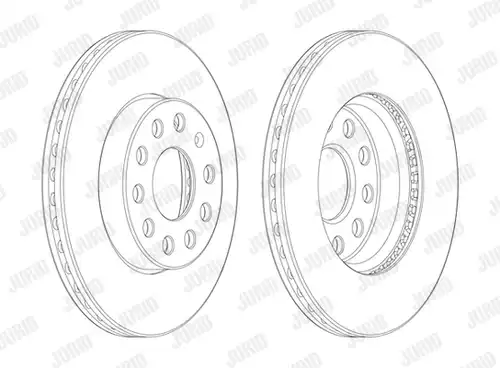 спирачен диск JURID 562990JC-1