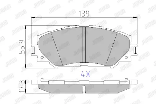 накладки JURID 572598J
