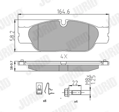 накладки JURID 573023J