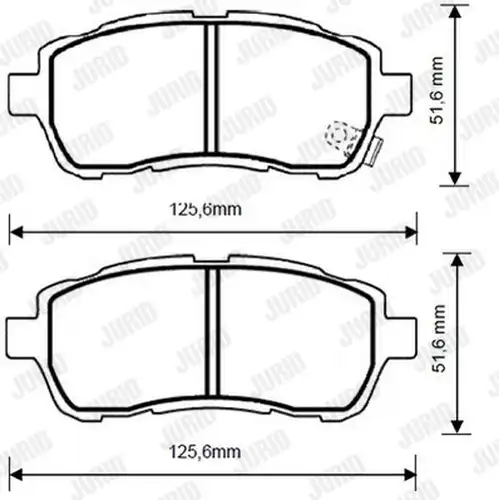 накладки JURID 573249D