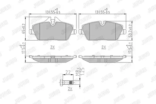 накладки JURID 573733J