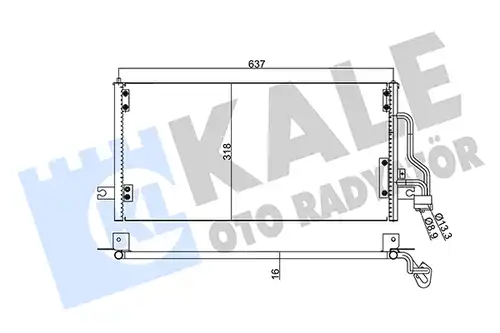 кондензатор, климатизация KALE OTO RADYATÖR 345765