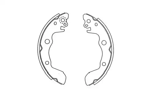 комплект спирачна челюст KAVO PARTS BS-3915