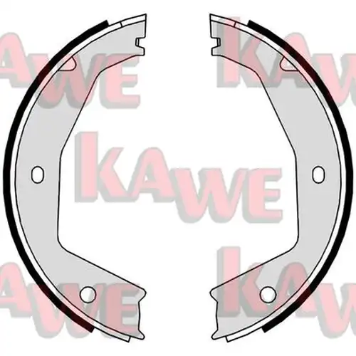 комплект спирачна челюст, ръчна спирачка KAWE 09670