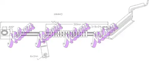 спирачен маркуч KAWE H4443
