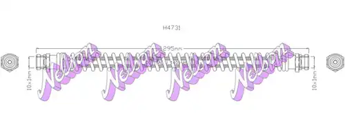 спирачен маркуч KAWE H4731