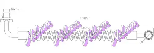 спирачен маркуч KAWE H5852