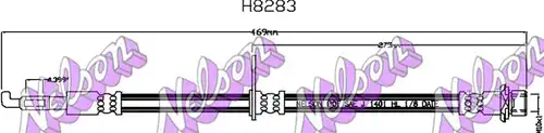 спирачен маркуч KAWE H8283