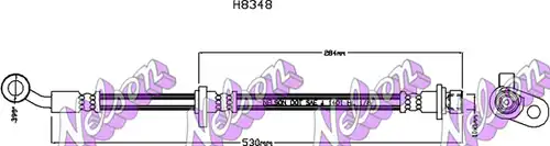 спирачен маркуч KAWE H8348