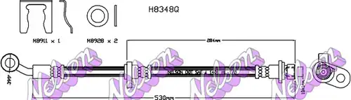 спирачен маркуч KAWE H8348Q