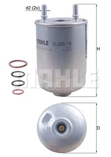 горивен филтър KNECHT KL 485/19D