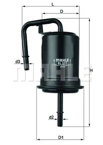 горивен филтър KNECHT KL 517