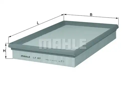 въздушен филтър KNECHT LX 63