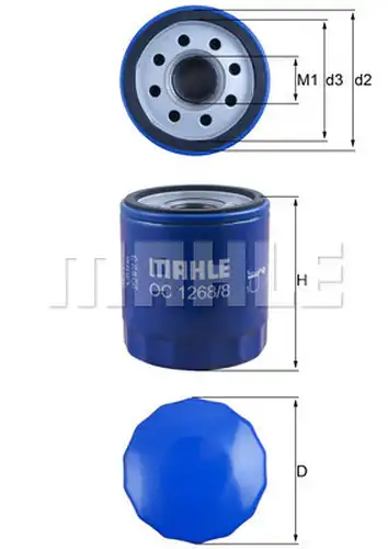 маслен филтър KNECHT OC 1268/8