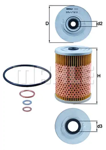 маслен филтър KNECHT OX 32D